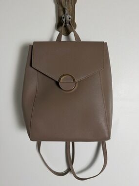 Madison West Taupe Minimalist Backpack